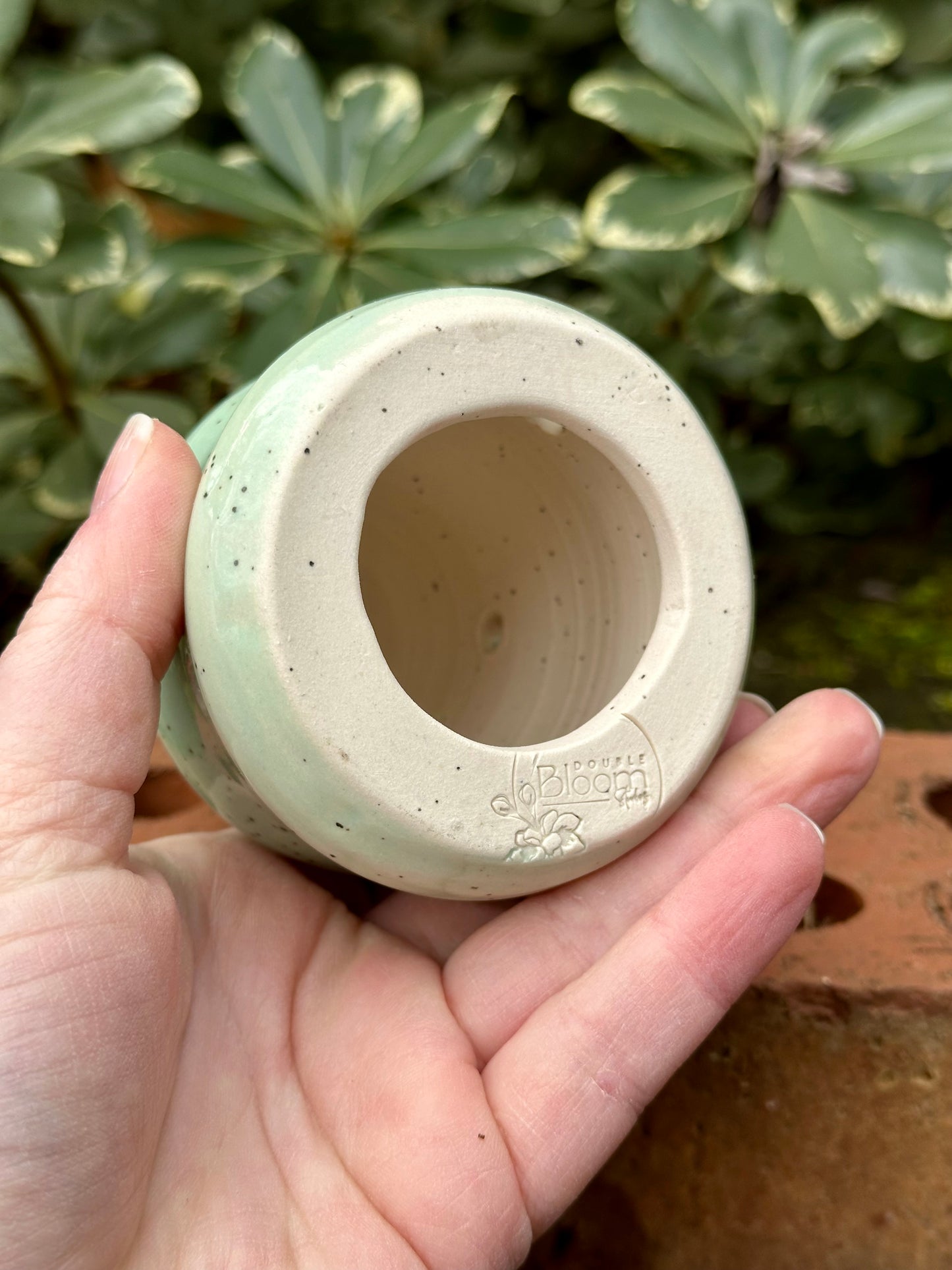 Ceramic Stoneware Christmas Tree Luminary Decoration Pottery