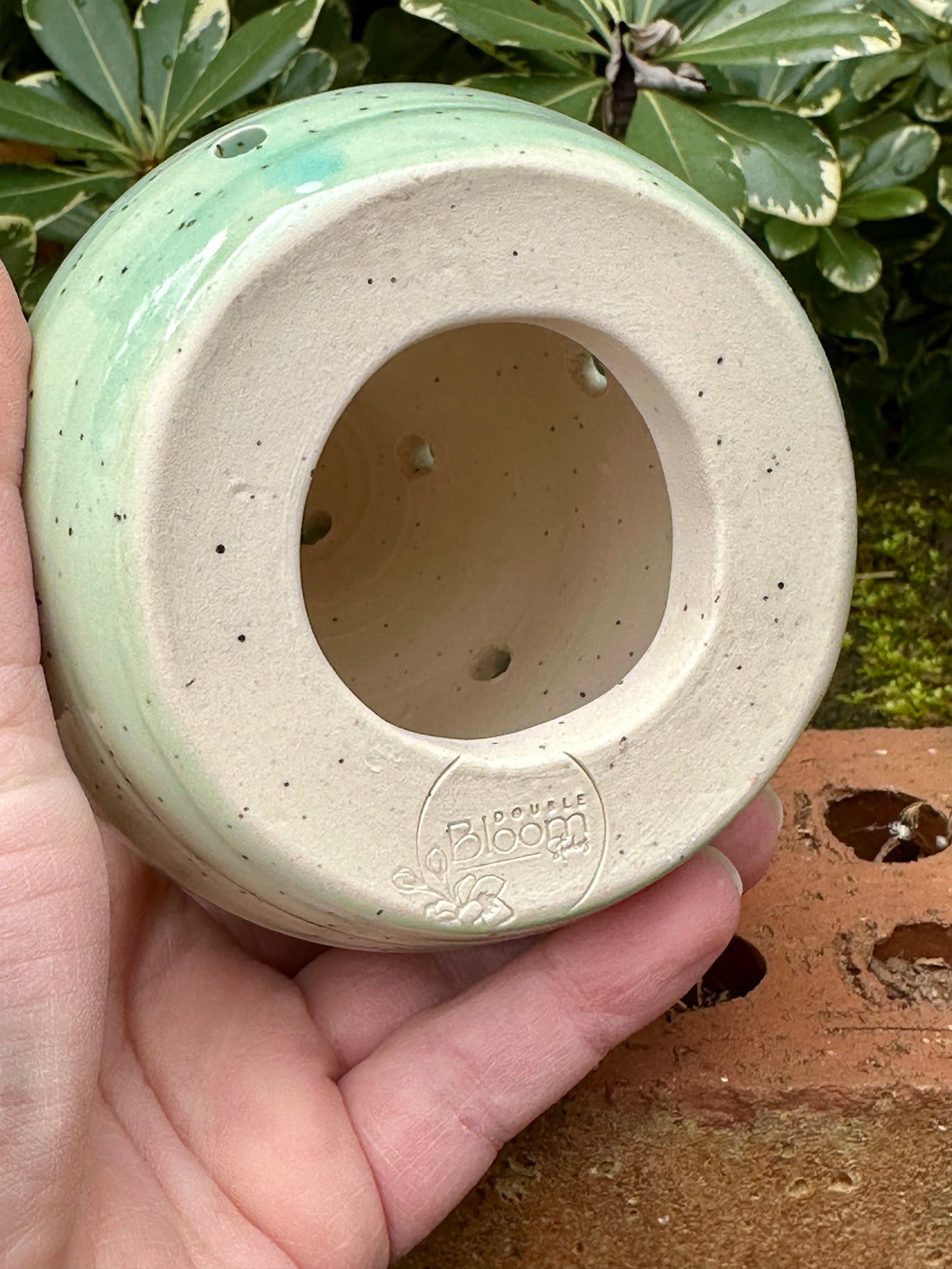 Ceramic Stoneware Christmas Tree Luminary Decoration Pottery