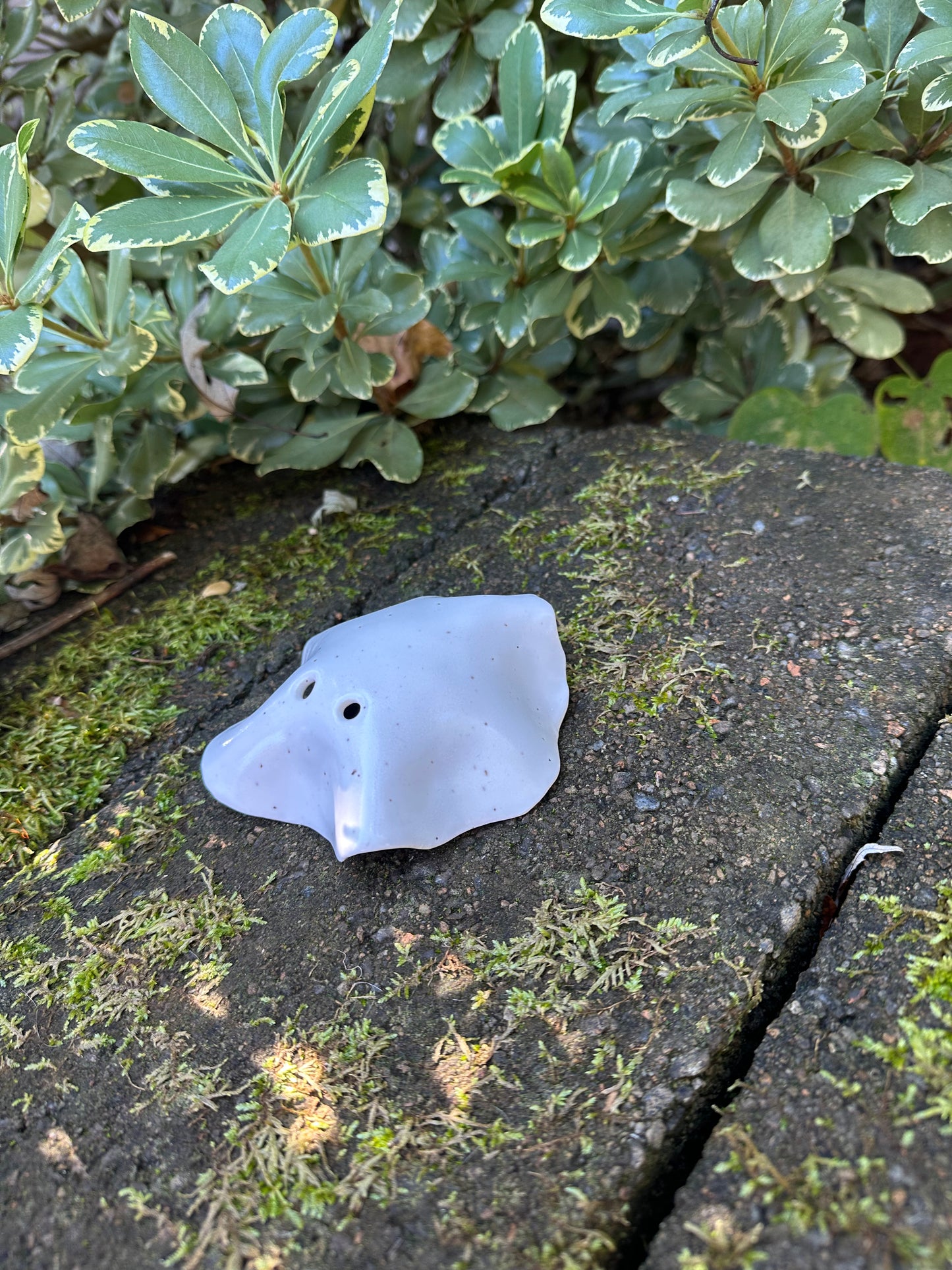 Ceramic Stoneware White Bedsheet Ghost Luminary Tea Light Home Decor Pottery #6