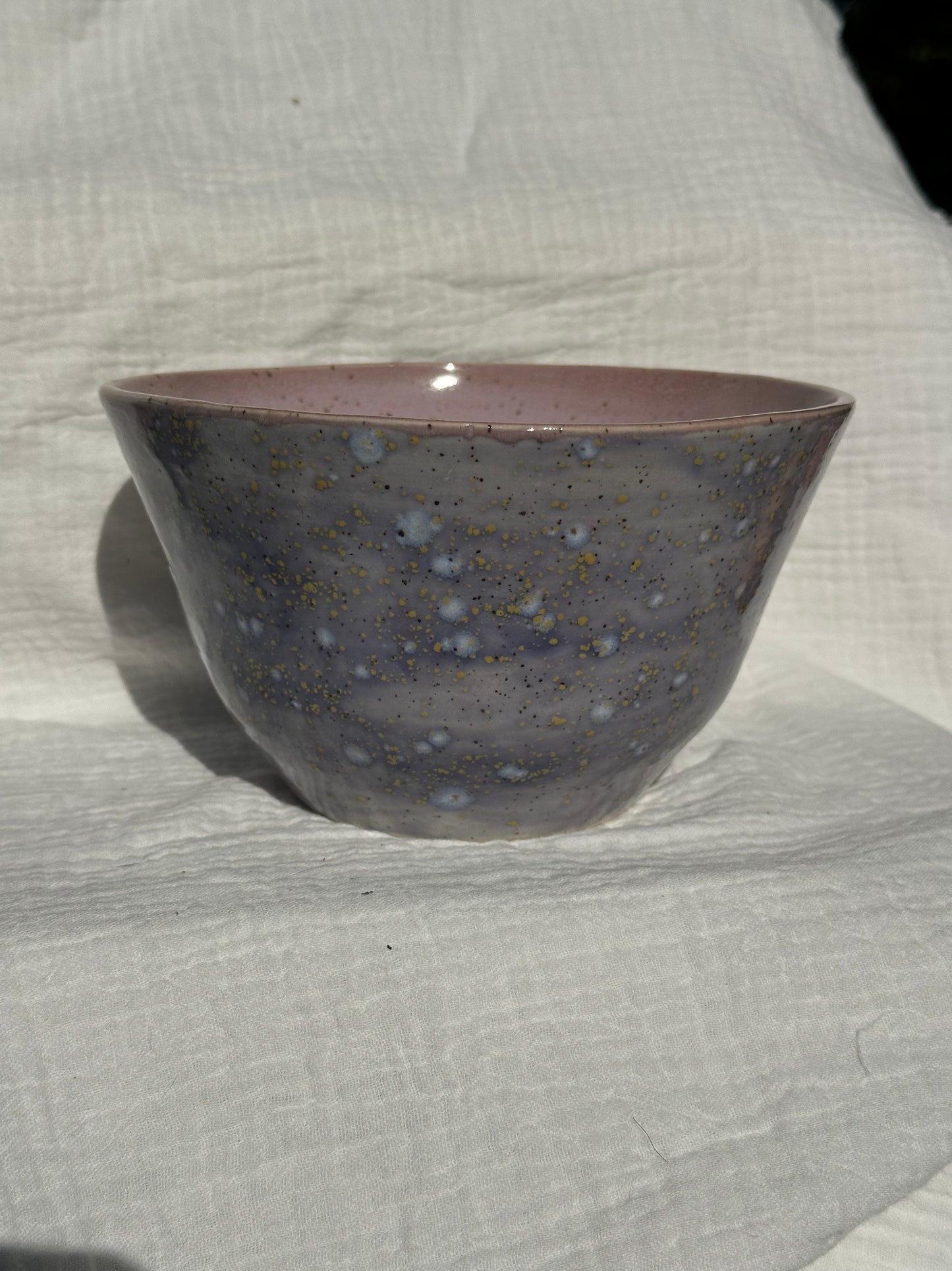 Ceramic Stoneware Lavender Blue Purple Bowl Cereal Everyday Serving Pottery