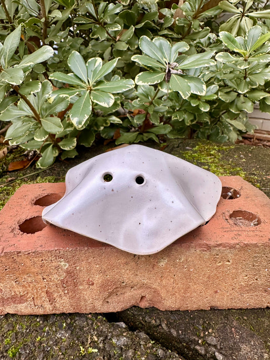 Ceramic Stoneware White Bedsheet Ghost Luminary Tea Light Home Decor Pottery #5