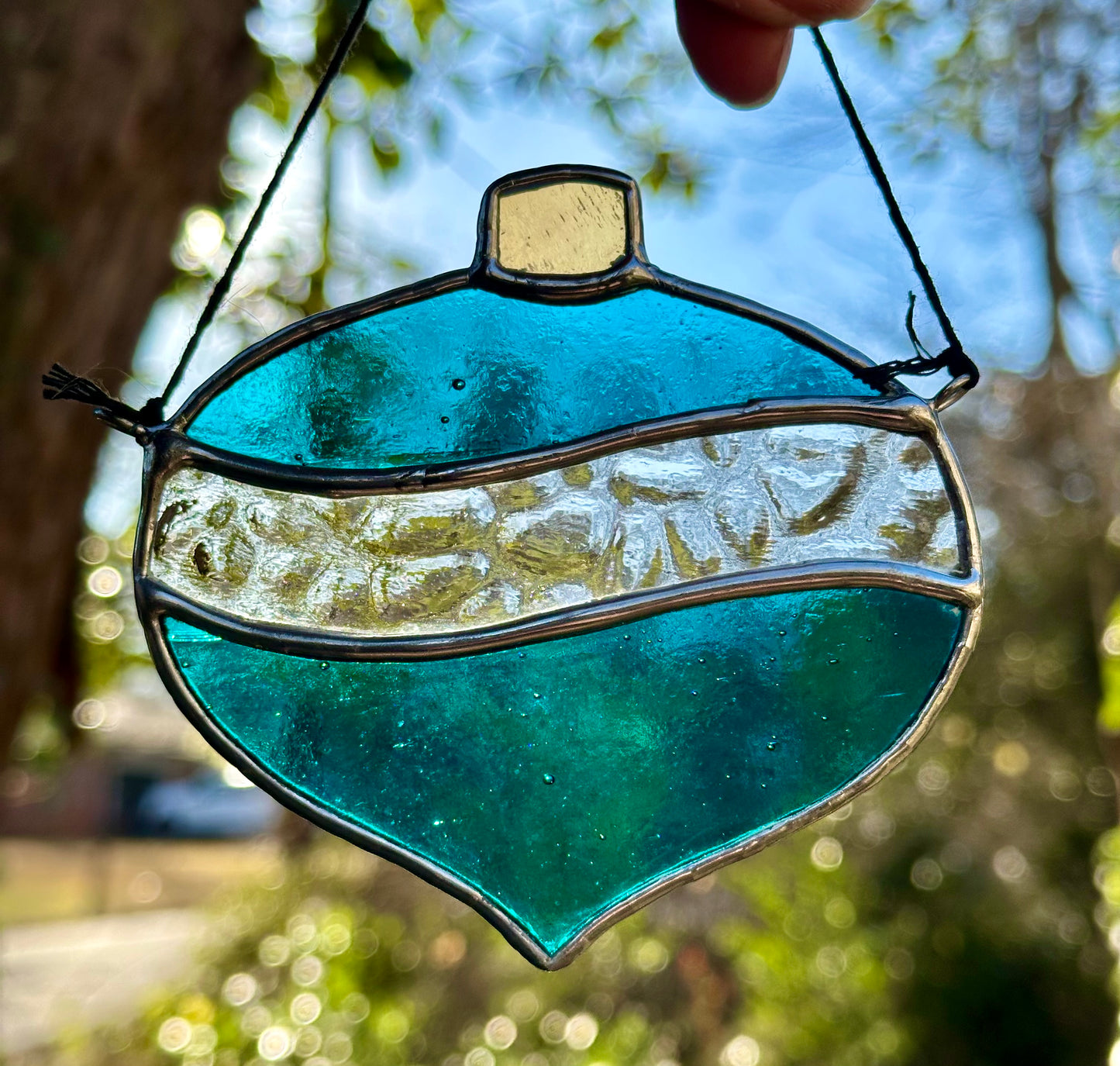 Ready to ship Stained Glass Ornament #2 Suncatcher Window Decoration Glass Art Gift