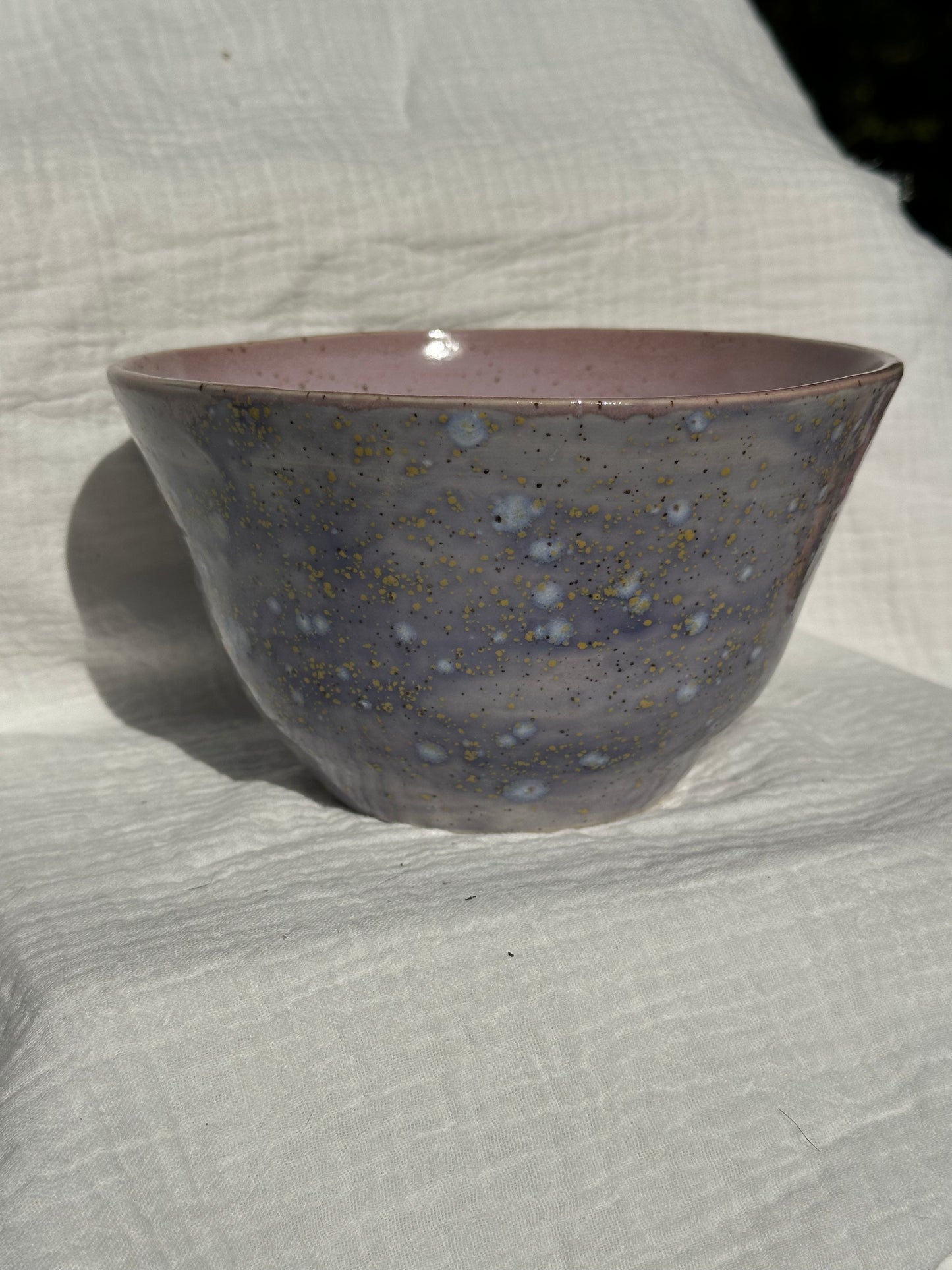 Ceramic Stoneware Lavender Blue Purple Bowl Cereal Everyday Serving Pottery