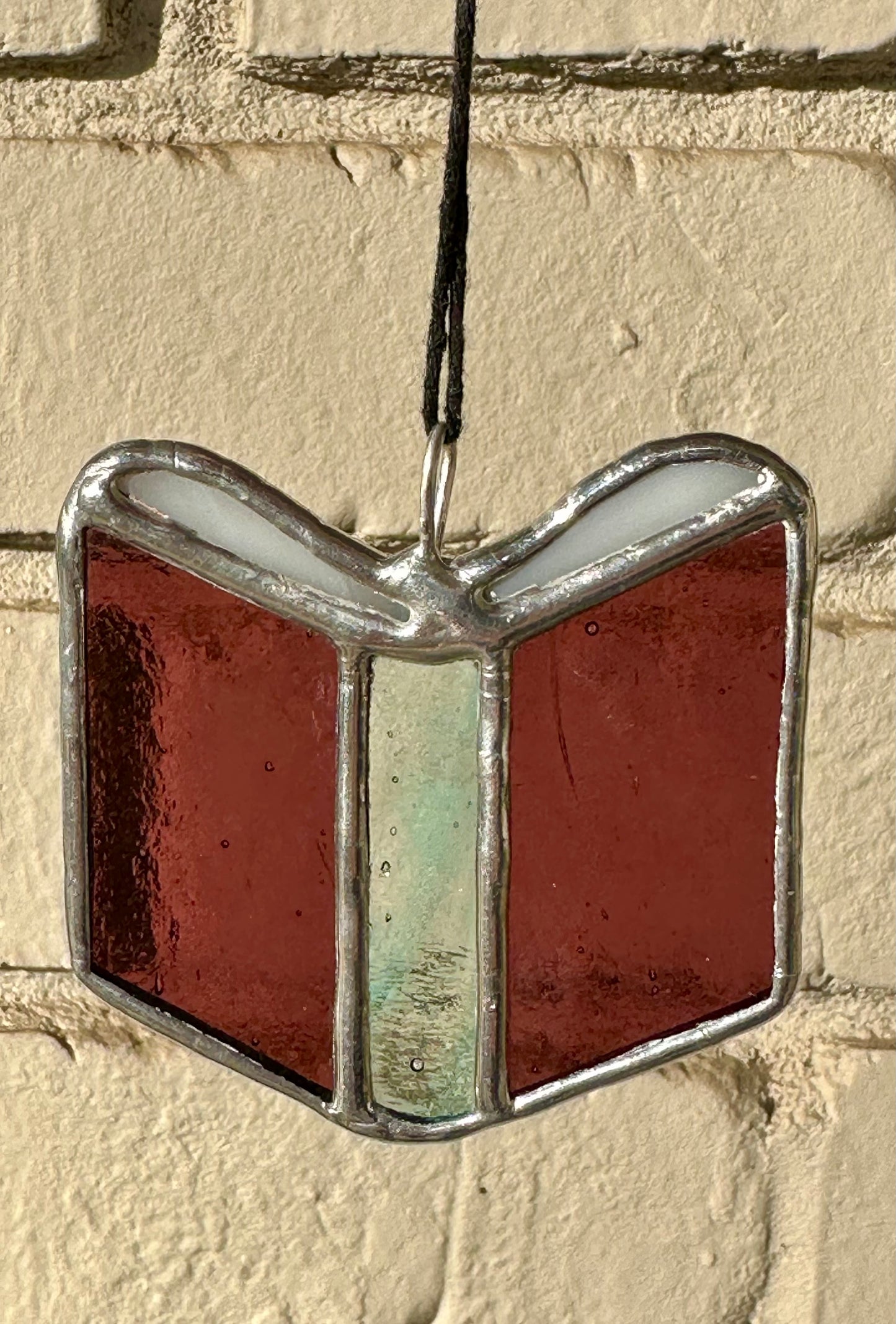 Ready to ship Stained Glass Small Book Suncatcher Window Decoration Glass Art Gift