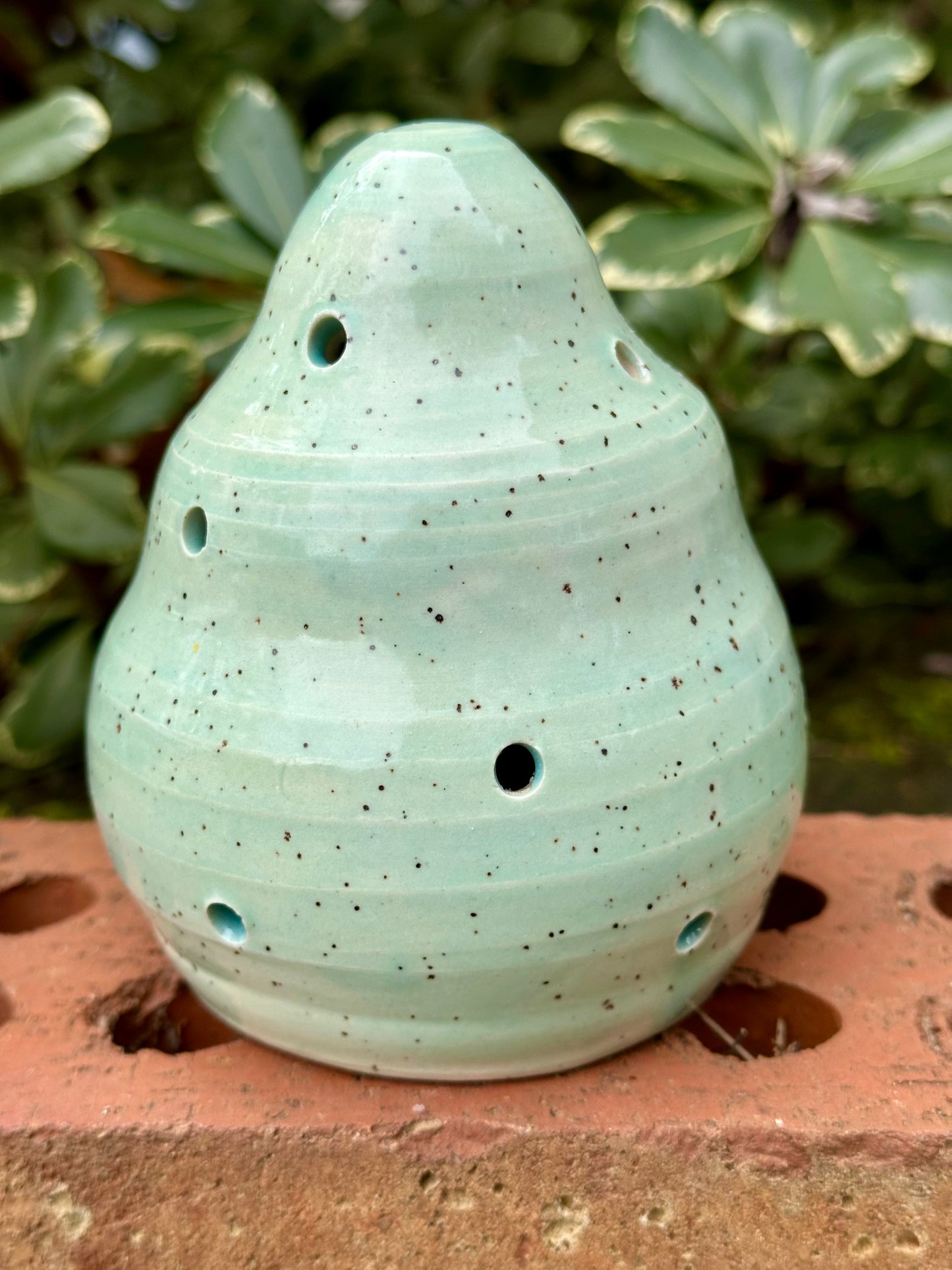 Ceramic Stoneware Christmas Tree Luminary Decoration Pottery