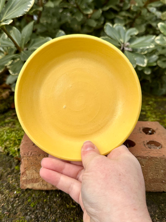 Ceramic Stoneware Trinket Dish Or Spoon Rest Small Plate
