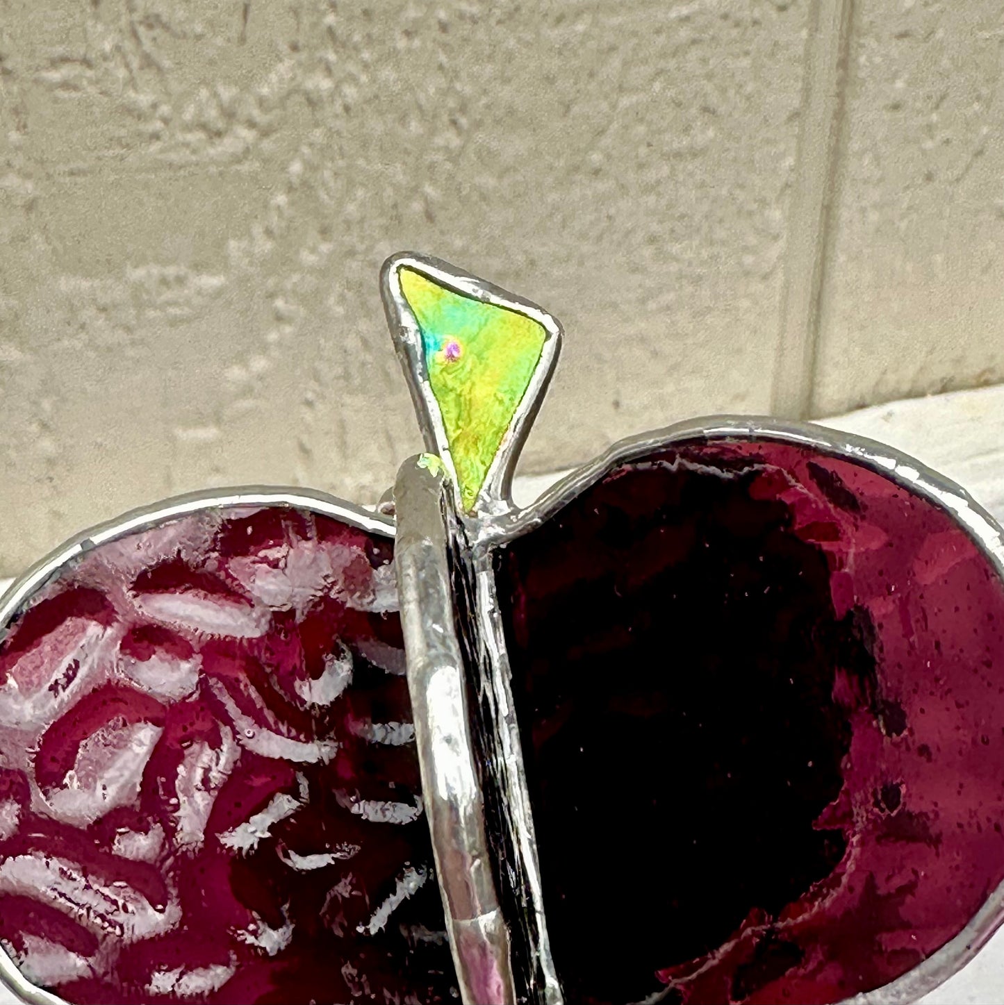 Ready to Ship Stained Glass Purple 3D Pumpkin Decoration Glass Art Gift