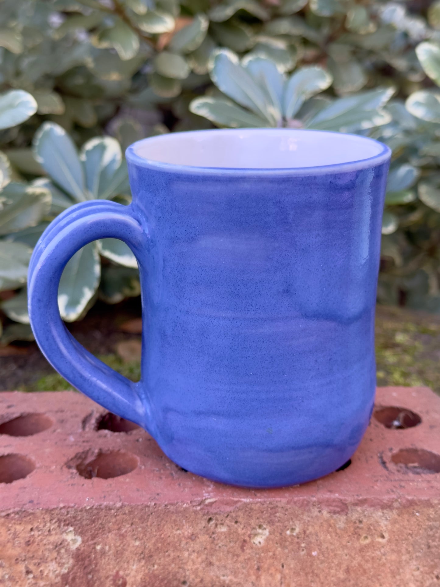 Ceramic Stoneware Blue Coffee Tea Mug Cup Pottery